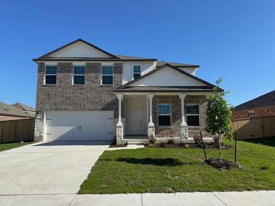 Attached, Exterior, Facade, Brick Facade, American Craftsman