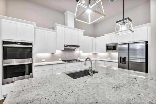 Interior, Kitchen, Pendant Lights, Stainless Steel Appliances