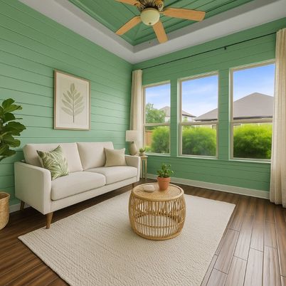 Interior, Living room, Sun Room, Wood Texture Flooring