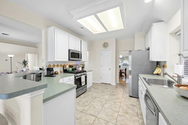 Interior, Kitchen, Recessed Lighting, Stainless Steel Appliances