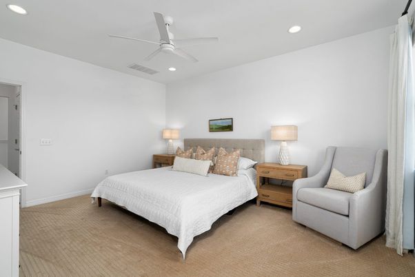 Bedroom, Interior, Recessed Lighting