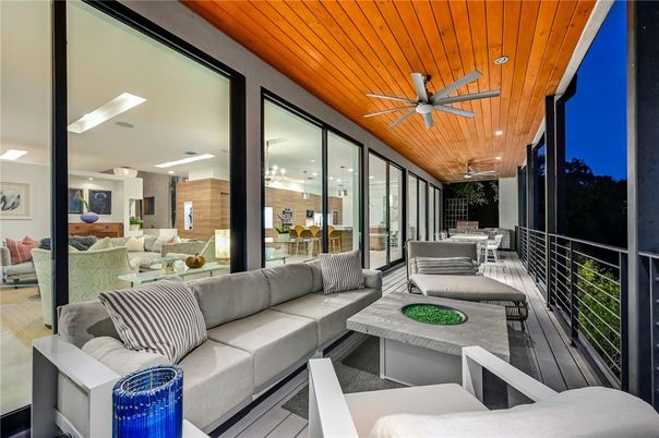 Interior, Living room, Recessed Lighting, Wooden Ceilings