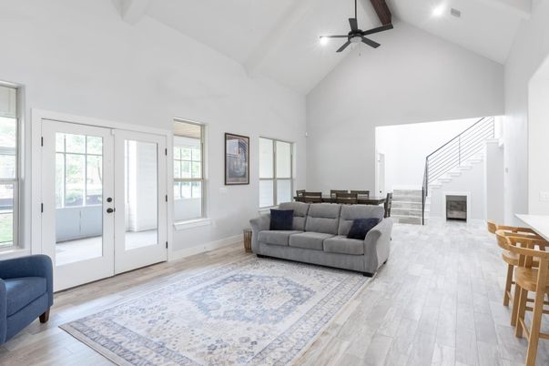 Interior, Recessed Lighting, Wood Texture Flooring