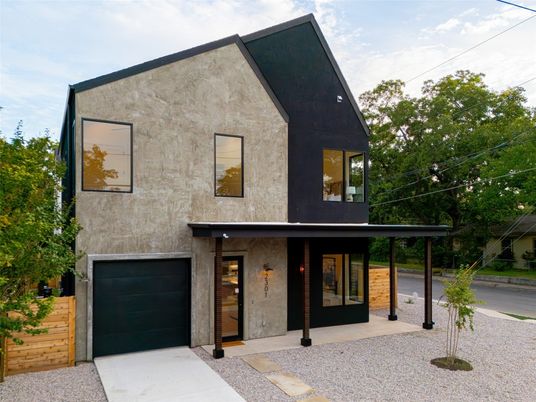 Attached, Exterior, Facade, Modern