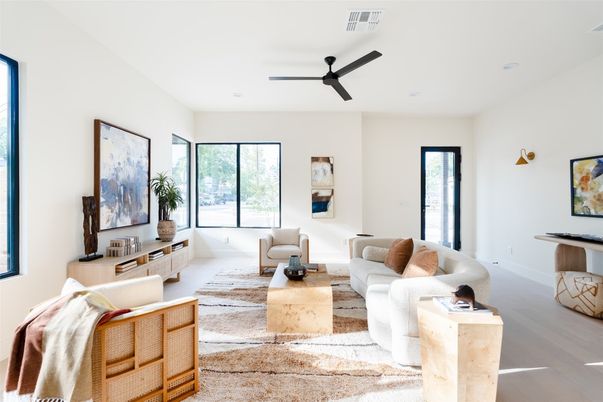 Interior, Living room, Recessed Lighting