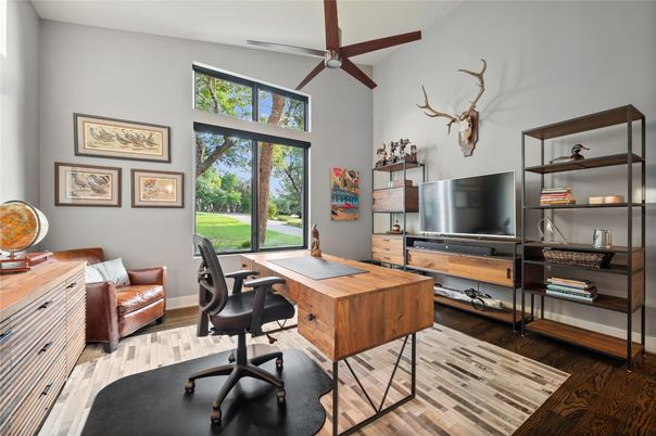 Home Office, Interior, Wood Texture Flooring