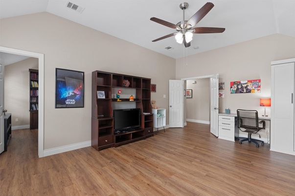 Home Office, Interior, Wood Texture Flooring