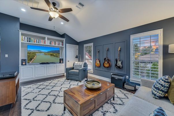 Interior, Living room, Recessed Lighting