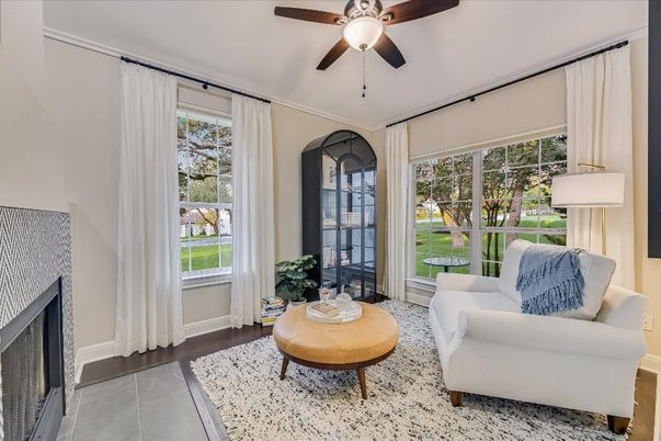 Fireplace, Interior, Living room, Sun Room
