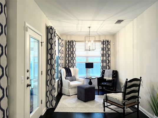 Interior, Living room, Pendant Lights, Wood Texture Flooring
