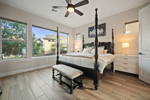 Bedroom, Interior, Wood Texture Flooring