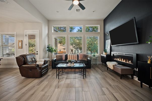 Fireplace, Interior, Living room, Wood Texture Flooring
