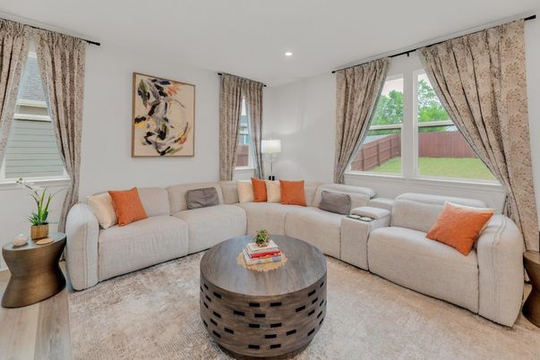 Interior, Living room, Recessed Lighting