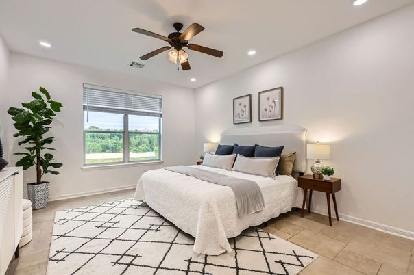 Bedroom, Interior, Recessed Lighting