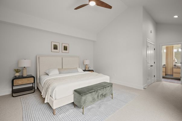 Bedroom, Interior, Recessed Lighting