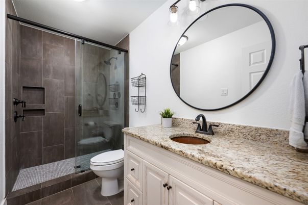 Bathroom, Glass Shower, Interior