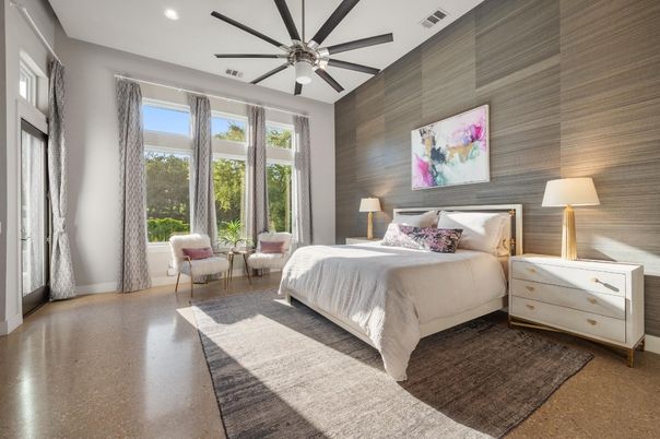 Bedroom, Interior, Recessed Lighting