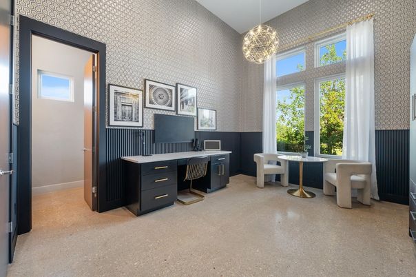 Home Office, Interior, Pendant Lights