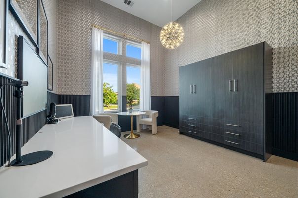 Home Office, Interior, Pendant Lights, Recessed Lighting