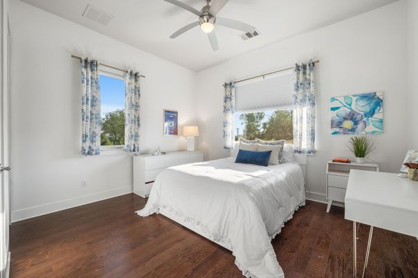Bedroom, Interior, Wood Texture Flooring