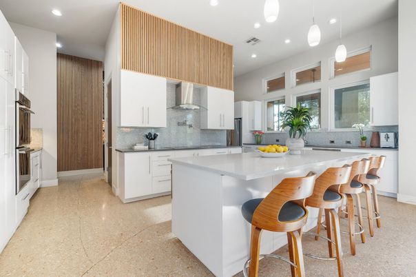 Interior, Kitchen, Pendant Lights, Recessed Lighting, Stainless Steel Appliances