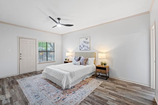 Bedroom, Interior, Wood Texture Flooring