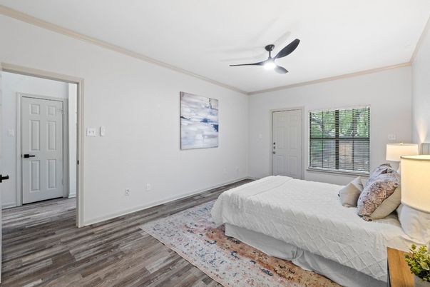 Bedroom, Interior, Wood Texture Flooring