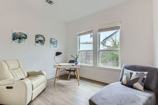 Home Office, Interior, Wood Texture Flooring