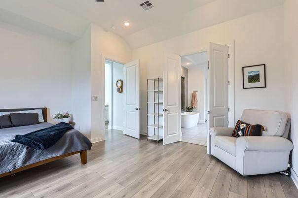 Bathroom, Bedroom, Interior, Recessed Lighting, Wood Texture Flooring