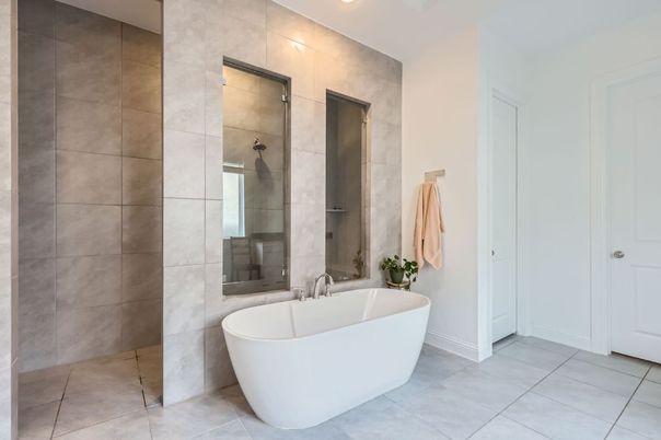 Bathroom, Free Standing Baths, Interior, Recessed Lighting