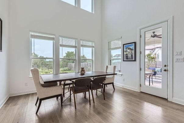 Dining room, Interior, Wood Texture Flooring