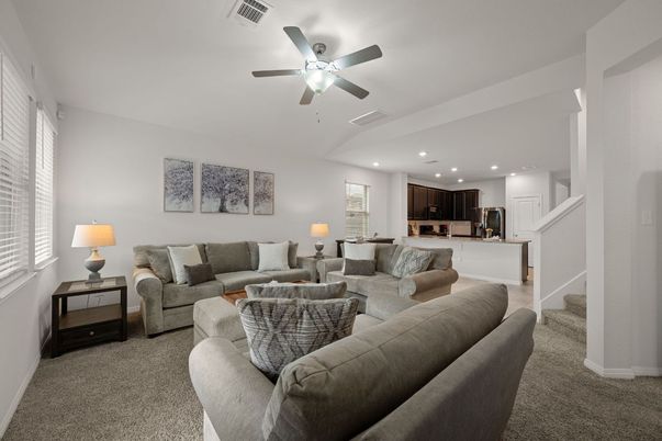 Interior, Kitchen, Living room, Recessed Lighting