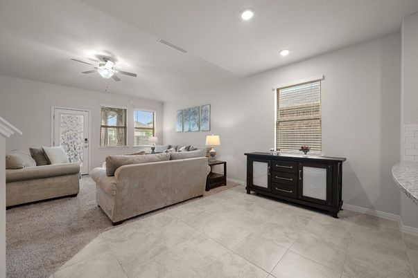 Interior, Living room, Recessed Lighting