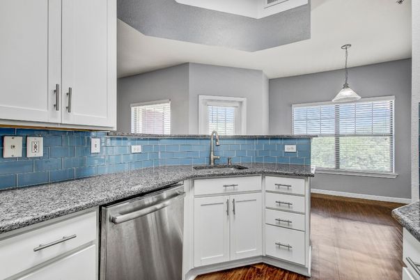 Interior, Kitchen, Pendant Lights, Stainless Steel Appliances, Wood Texture Flooring