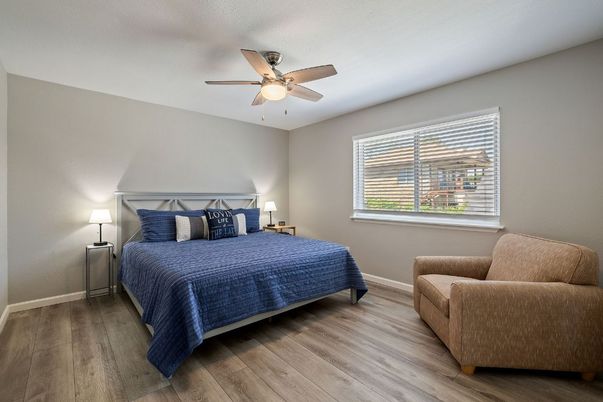 Bedroom, Interior, Wood Texture Flooring