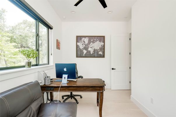 Home Office, Interior, Recessed Lighting