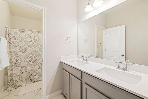 Bathroom, Dual Sink Vanities, Interior, Marble