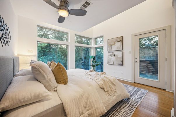 Bedroom, Interior, Wood Texture Flooring