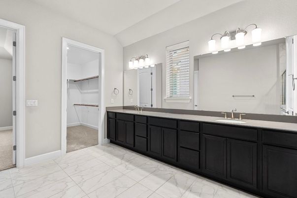 Bathroom, Dual Sink Vanities, Interior, Marble, Walk-in Closets