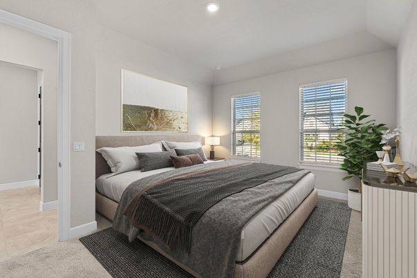 Bedroom, Interior, Recessed Lighting