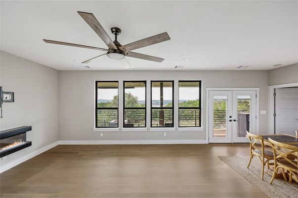 Empty room, Fireplace, Interior, Wood Texture Flooring