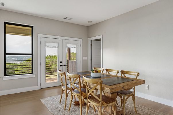 Dining room, Interior, Wood Texture Flooring