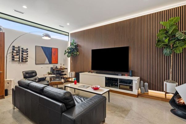 Interior, Living room, Recessed Lighting