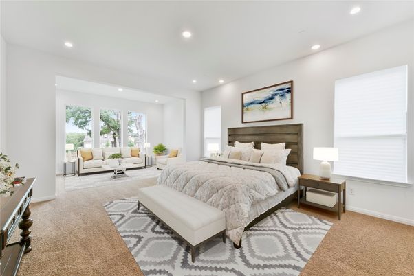 Bedroom, Interior, Recessed Lighting