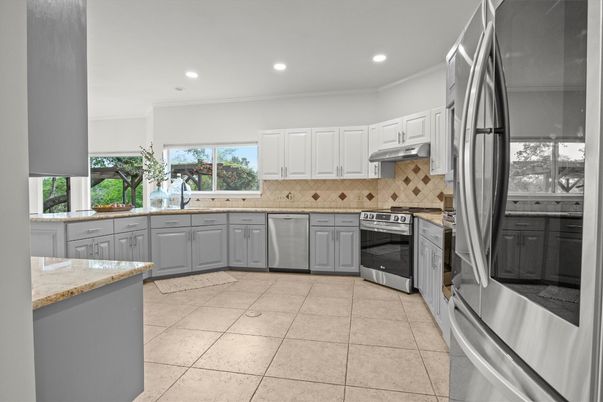 Interior, Kitchen, Recessed Lighting, Stainless Steel Appliances