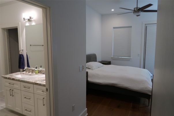 Bathroom, Bedroom, Interior, Recessed Lighting, Wood Texture Flooring