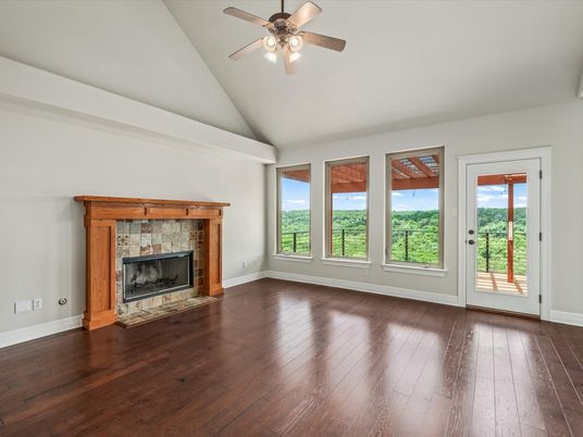 Empty room, Fireplace, Interior, Wood Texture Flooring