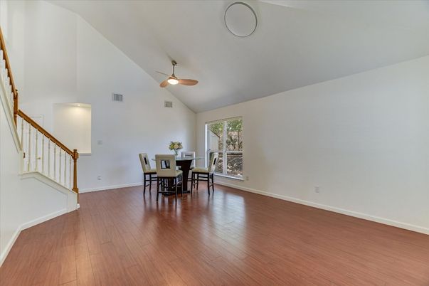 Dining room, Interior, Wood Texture Flooring