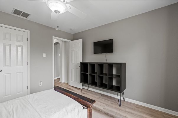 Bedroom, Interior, Wood Texture Flooring