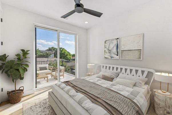 Bedroom, Interior, Recessed Lighting